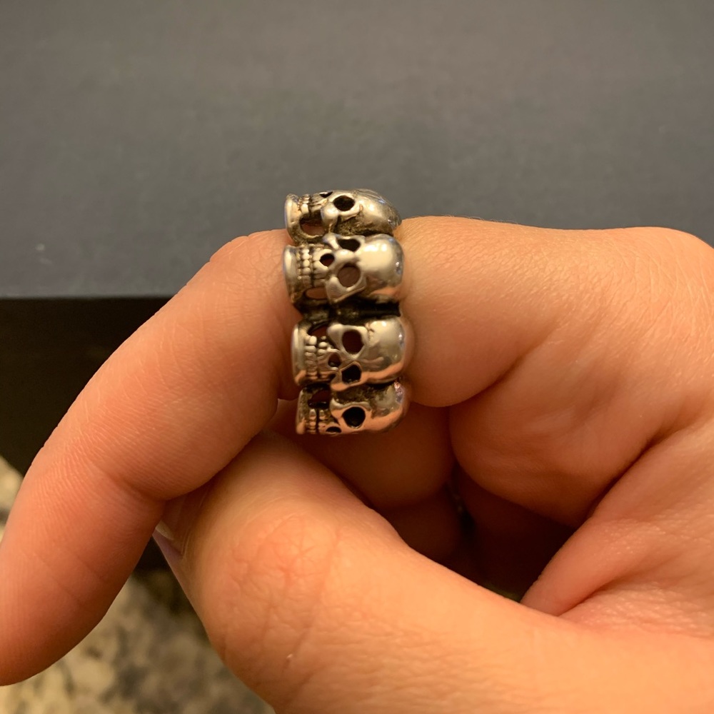 Silver Skull Ring - image 2